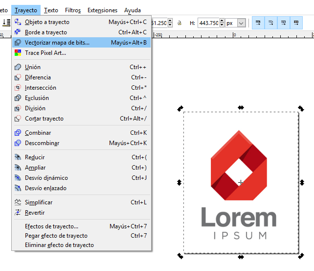 Convertir una imagen a SVG con Inkscape